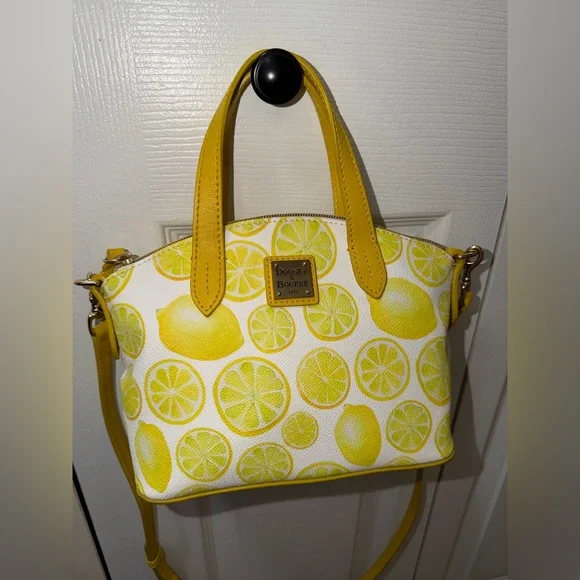 Rare Dooney & Bourke Limone Ruby Mini Crossbody Satchel With Detachable Strap - Picture 2 of 6